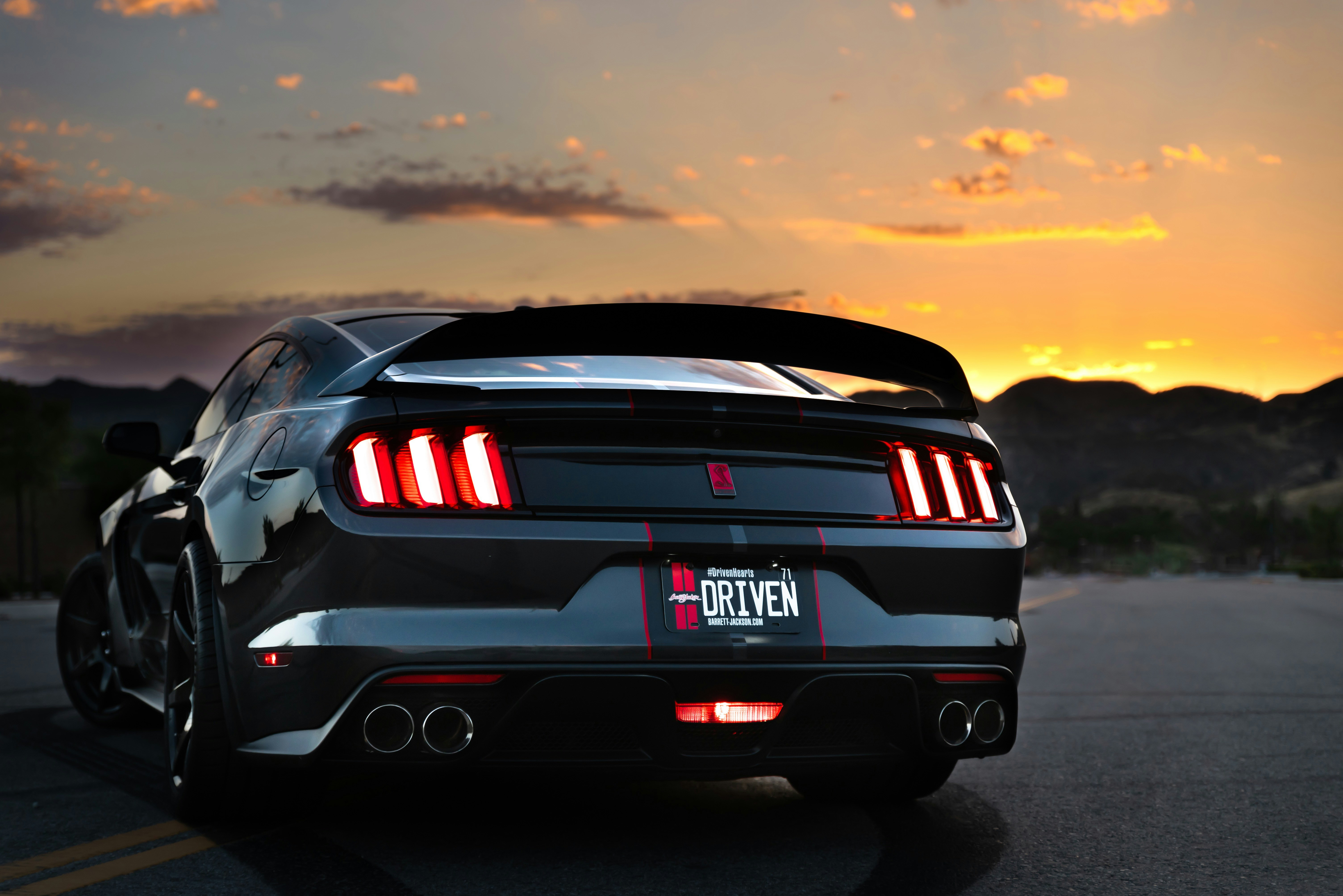 Ford Shelby GT350 at sunset